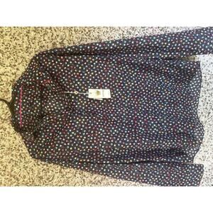 Bertigo Men’s Dress Shirt 2XL Bold Geometric Print NWT 100% Cotton